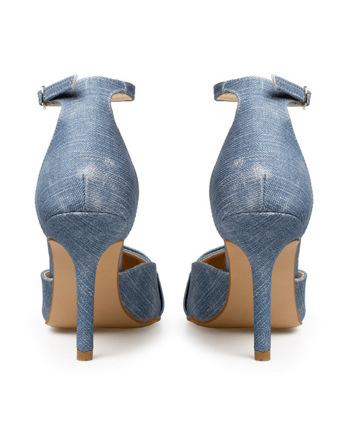 Zapatilla Mezclilla Denim Ankle Strap 28526